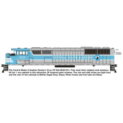 HIGHBALL L-294 CENTRAL MAINE & QUEBEC DIESEL SD40-2F LOCOMOTIVES