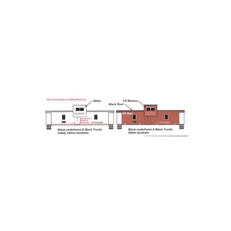 HIGHBALL F-211 CANADIAN PACIFIC MAINTENANCE OF WAY CABOOSE - HO SCALE