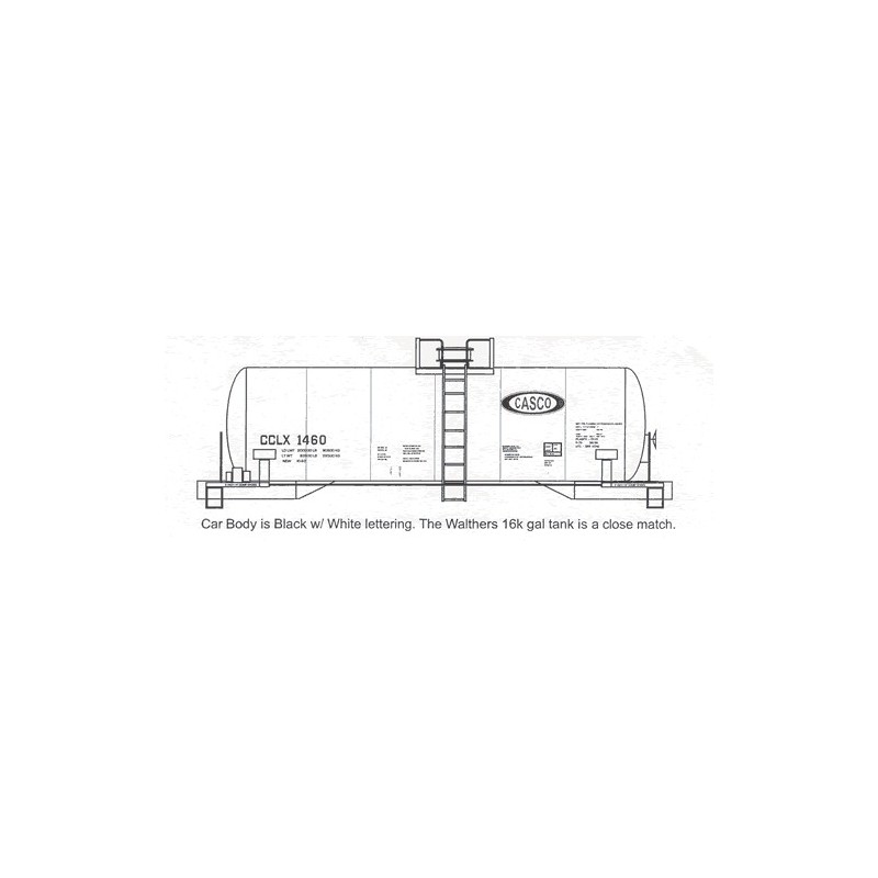 HIGHBALL F-212 CANADA STARCH TANK CAR - HO SCALE