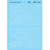 MICROSCALE DECAL 87-1522 - ASSORTED CHALK BOXCAR MARKINGS