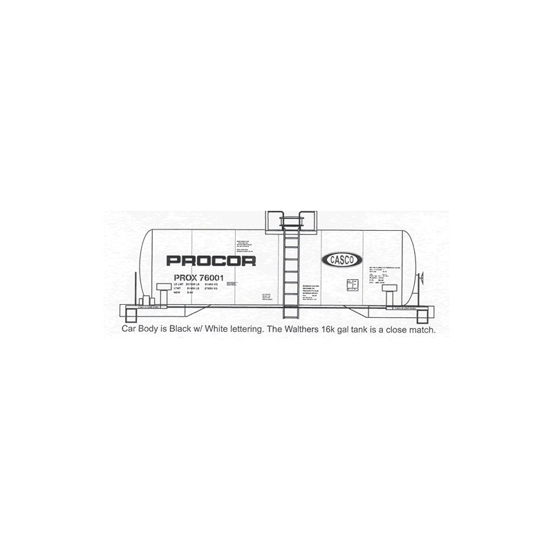 HIGHBALL F-213 CANADA STARCH TANK CAR - HO SCALE