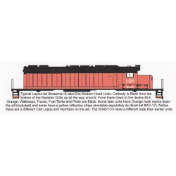 HIGHBALL L-239 BESSEMER & LAKE ERIE DIESEL HOOD UNITS