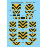 MICROSCALE DECAL 87-963 - CHICAGO & NORTHWESTERN DIESEL STRIPES