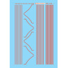 MICROSCALE DECAL 87-623 - UNION PACIFIC E UNIT STRIPING