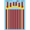 MICROSCALE DECAL 87-573 - ERIE LACKAWANNA E, F & PA DIESEL LOCOMOTIVE STRIPES