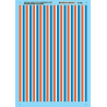 MICROSCALE DECAL 87-950 - AMTRAK HIGH LEVEL PASSENGER STRIPES - PHASE III SCHEME