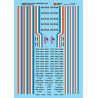 MICROSCALE DECAL 87-949 - AMTRAK HIGH LEVEL PASSENGER CARS