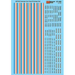 MICROSCALE DECAL 87-426 - AMTRAK PASSENGER CARS