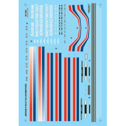 MICROSCALE DECAL 87-426 - AMTRAK PASSENGER CARS