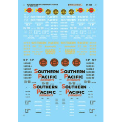 MICROSCALE DECAL 87-923 - SOUTHERN PACIFIC OVERNIGHT BOXCARS