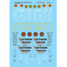 MICROSCALE DECAL 87-923 - SOUTHERN PACIFIC OVERNIGHT BOXCARS