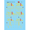 MICROSCALE DECAL 87-658 - GOLDEN WEST SERVICE FREIGHT CARS