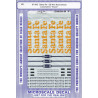MICROSCALE DECAL 87-369 - SANTA FE SD40-2 SNOOT DIESEL LOCOMOTIVES