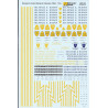 MICROSCALE DECAL 87-31 - DELAWARE & HUDSON DIESEL LOCOMOTIVES & CABOOSES