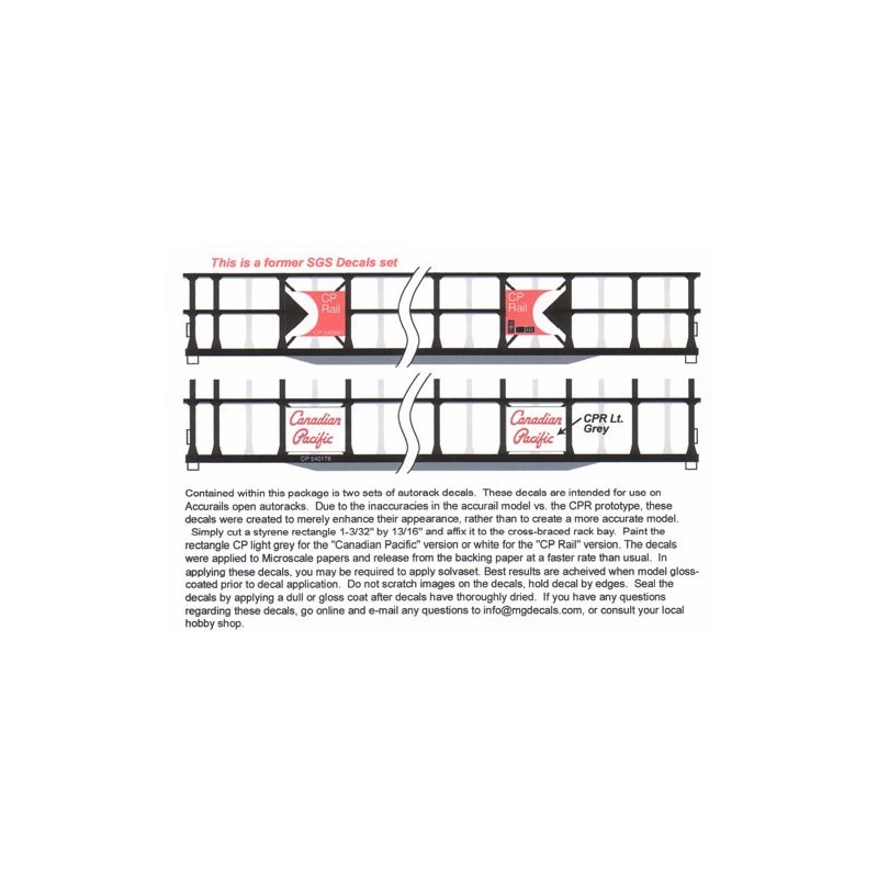 HIGHBALL F-217 CANADIAN PACIFIC AUTO RACK - HO SCALE