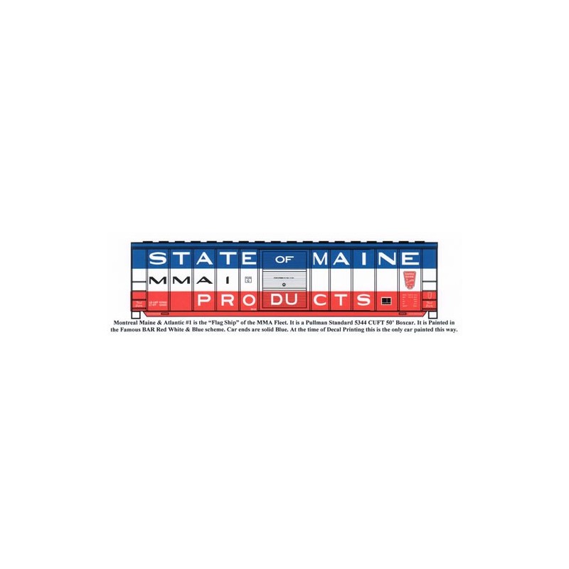 HIGHBALL F-219 MONTREAL MAINE & ATLANTIC 50' BOXCAR - HO SCALE
