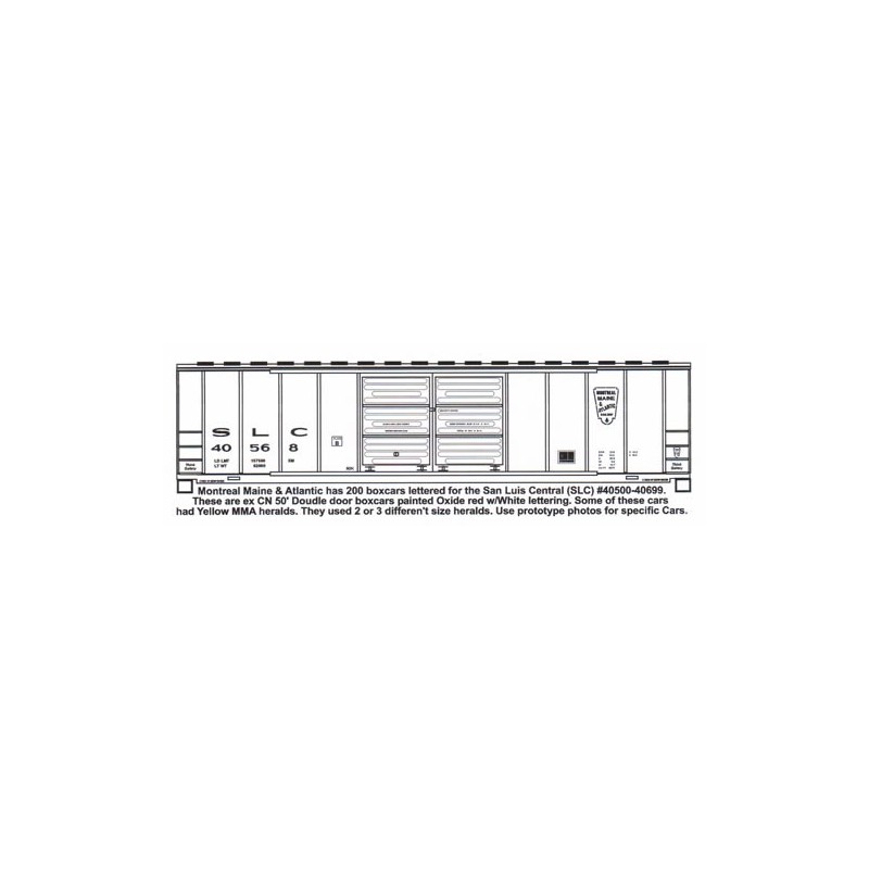 HIGHBALL F-220 MONTREAL MAINE & ATLANTIC 50' BOXCAR - HO SCALE