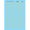 MICROSCALE DECAL 87-372NOS - GREAT NORTHERN EMPIRE BUILDER PASSENGER CARS - HO SCALE