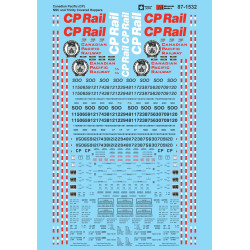 MICROSCALE DECAL 87-1532 - CANADIAN PACIFIC NSC & TRINITY COVERED HOPPERS