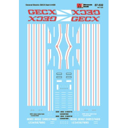 MICROSCALE DECAL 87-532 - GENERAL ELECTRIC GECX B39-8E LEASE DIESELS