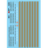 MICROSCALE DECAL 87-374 - CANADIAN NATIONAL DIESEL F3/F7 LOCOMOTIVES