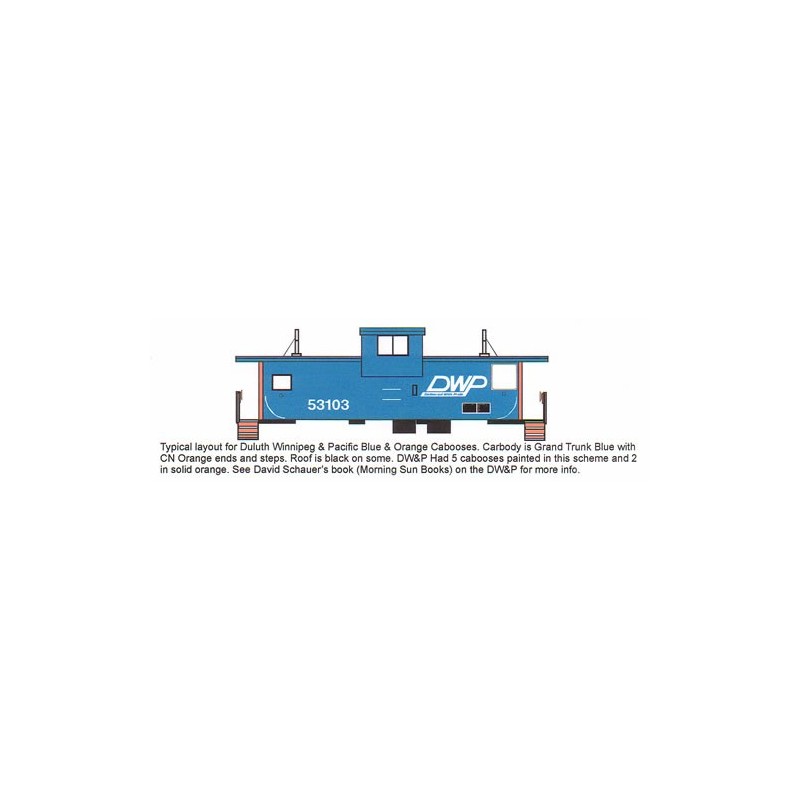 HIGHBALL F-244 DULUTH WINNIPEG & PACIFIC CABOOSE - HO SCALE