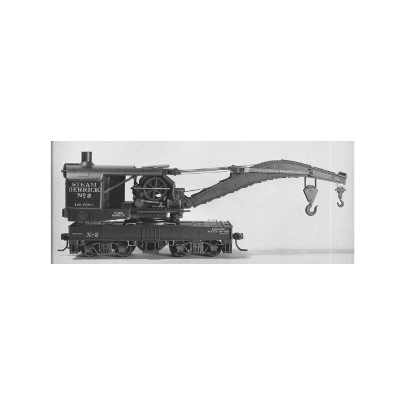 TICHY 4010 - 120 TON BROWNHOIST WRECKING CRANE KIT - HO SCALE