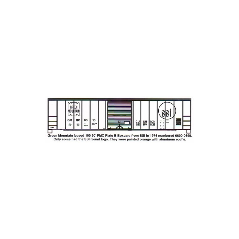 HIGHBALL F-245 GREEN MOUNTAIN 50' BOXCAR - HO SCALE