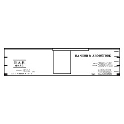 CLOVER HOUSE 7120-01 - BANGOR & AROOSTOOK 36' BOXCAR