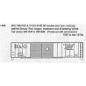 CDS DRY TRANSFER HO-344NOS BALTIMORE & OHIO 50' DOUBLE DOOR BOXCAR - HO SCALE