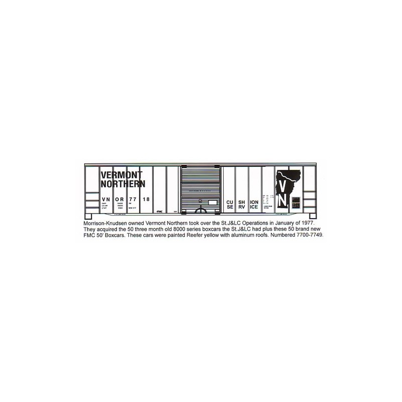 HIGHBALL F-247 VERMONT NORTHERN 50' BOXCAR - HO SCALE