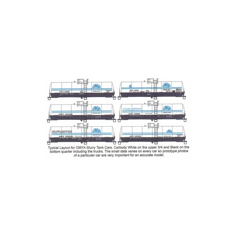 HIGHBALL F-255 OMYA TANK CAR - HO SCALE