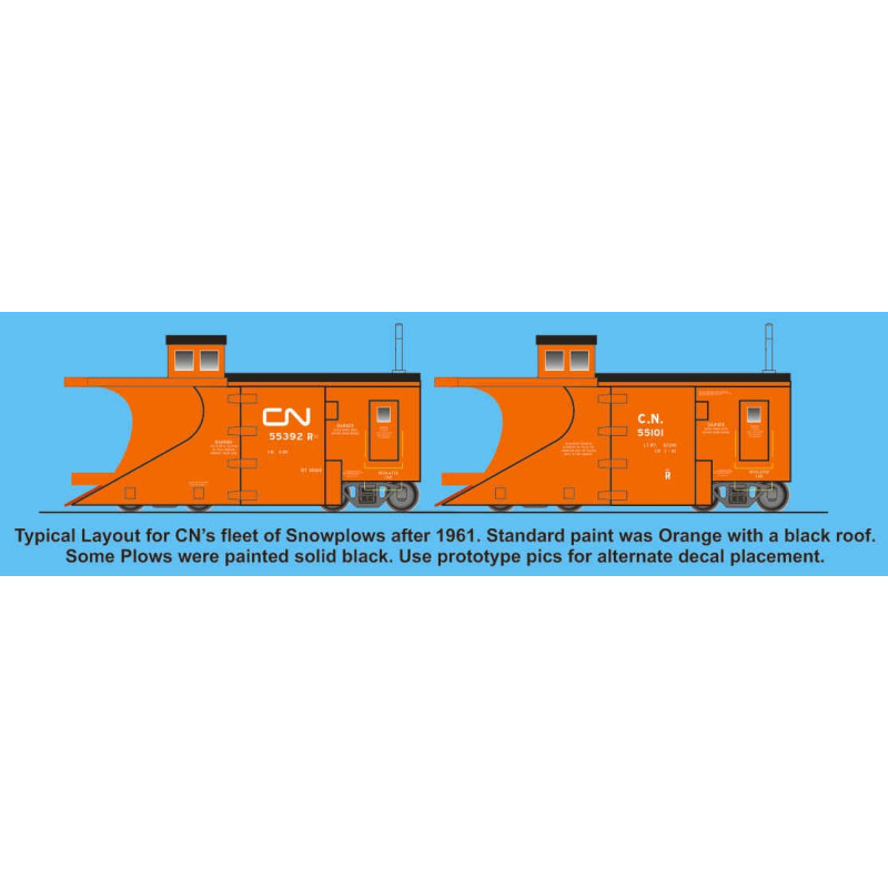 HIGHBALL F-377 CANADIAN NATIONAL SNOW PLOUGH