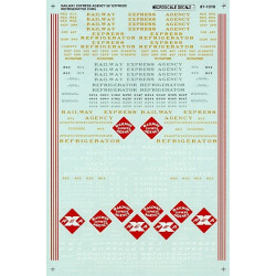 MICROSCALE DECAL 87-1010 - RAILWAY EXPRESS AGENCY 50' REEFERS