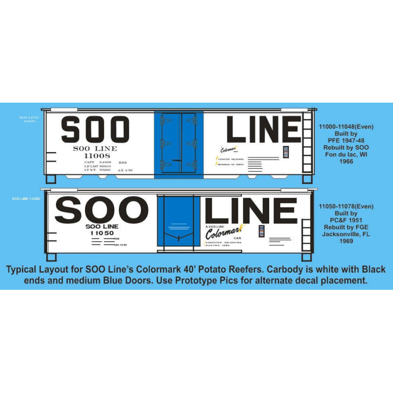 HIGHBALL F-372 SOO LINE POTATO 40' REEFERS