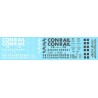 HIGHBALL F-262 CONRAIL 2 BAY COVERED HOPPER - HO SCALE