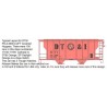HIGHBALL F-263 DETROIT TOLEDO & IRONTON 2 BAY COVERED HOPPER - HO SCALE