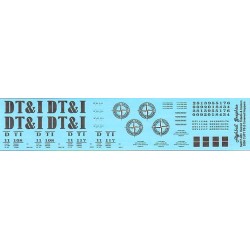 HIGHBALL F-263 DETROIT TOLEDO & IRONTON 2 BAY COVERED HOPPER - HO SCALE