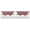 HIGHBALL F-265 CONRAIL 2 BAY COVERED HOPPER - HO SCALE