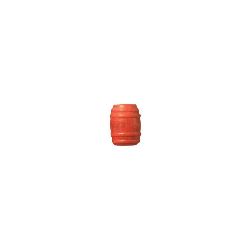 CAMPBELL 249 - TURNED WOOD BARRELS - RED - HO SCALE