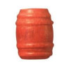 CAMPBELL 249 - TURNED WOOD BARRELS - RED - HO SCALE