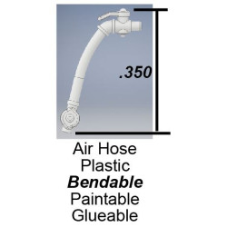 CAL-SCALE 190-730 - DIESEL LOCOMOTIVE PILOT AIR HOSE WITH SHUT OFF VALVE