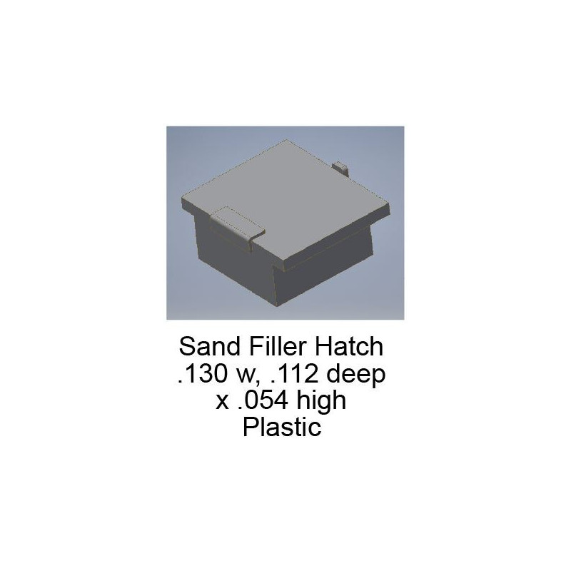 CAL-SCALE 190-733 - ALCO DIESEL LOCOMOTIVE SAND FILLER HATCHES