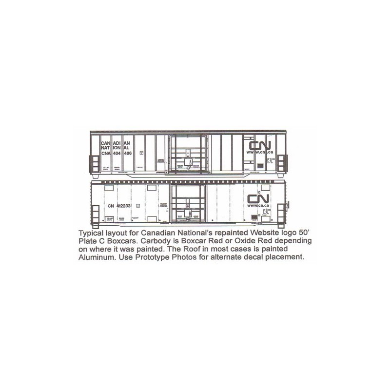 HIGHBALL F-272 CANADIAN NATIONAL 50' BOXCAR - HO SCALE