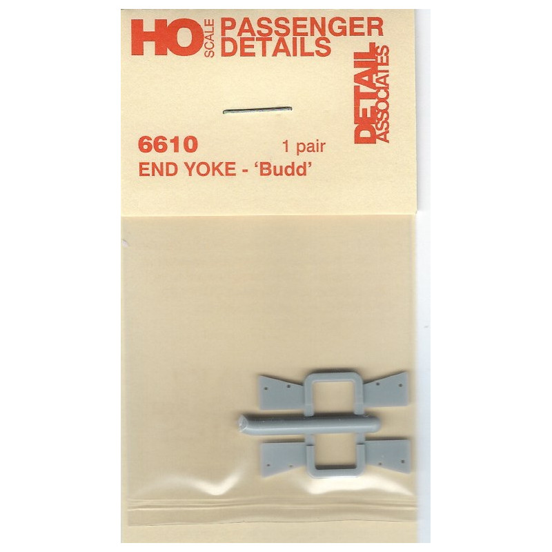 DETAIL ASSOCIATES 6610 - END YOKE - BUDD PASSENGER CAR