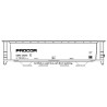 HIGHBALL FO-179A PROCOR COVERED HOPPER - BLACK LETTERING -  O SCALE