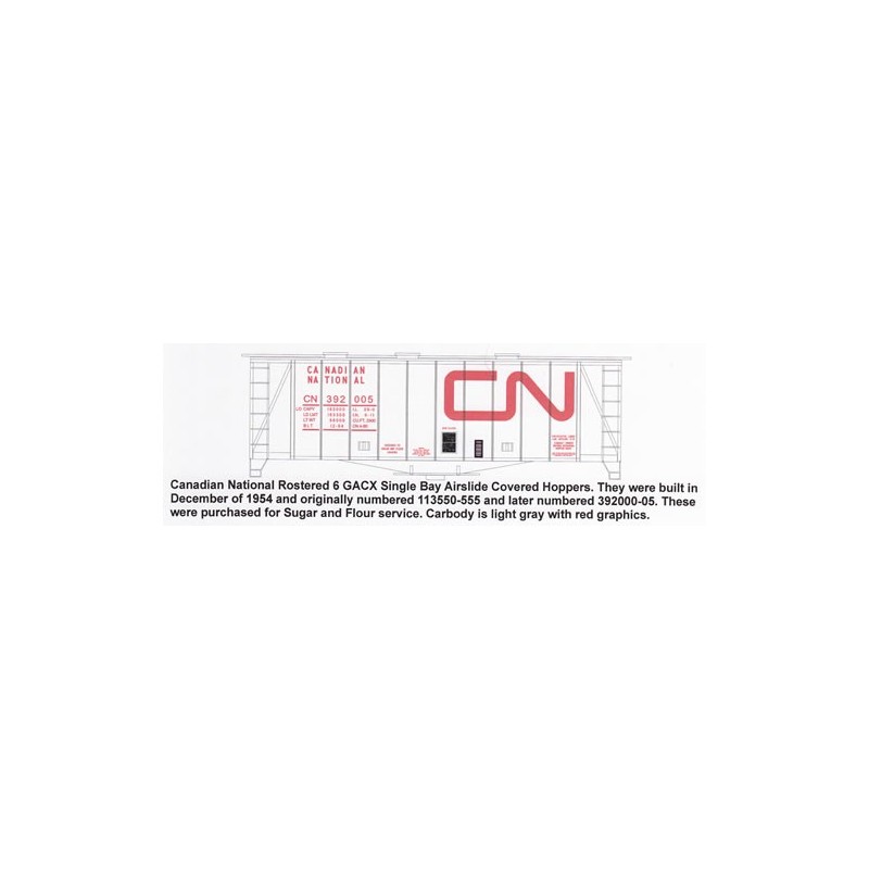HIGHBALL F-279 CANADIAN NATIONAL SINGLE BAY AIRSLIDE - HO SCALE