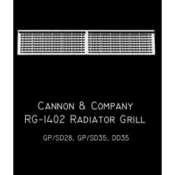 CANNON RG-1402 - EMD RADIATOR GRILLES & SHUTTERS - GP/SD28, GP/SD35 & DD35