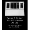 CANNON TC-1507 - EMD 4 WINDOW CAB SIDES