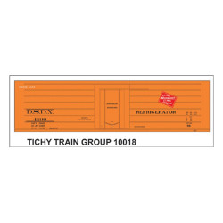 TICHY 10018 - DSDX 4600 SERIES MILWAUKEE ROAD RIB SIDE REEFER DECAL